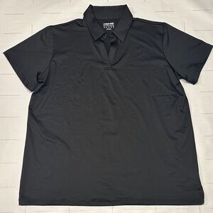 Lands End Women’s Black Stretch Polo Shirt